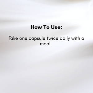 Text instruction on how to use a capsule on a white background
