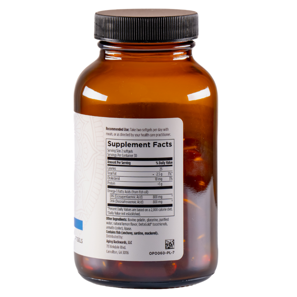 DHA Vitality back label