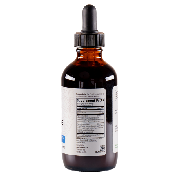 Elderberry Immune Vitality back label