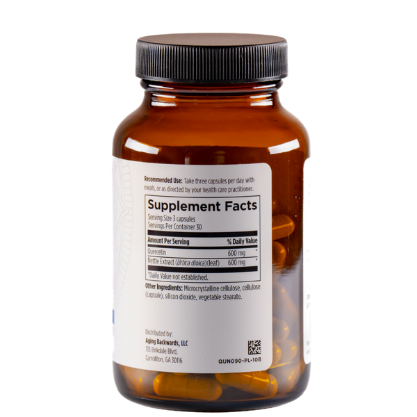 Quercetin Immune Vitality back label